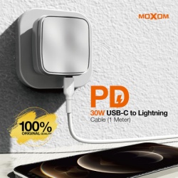 Moxom Usb data kabal mx-cb77 pd 30w type-c na lightning beli ( U2200 )-3