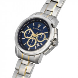 Muški maserati successo chronogarph plavi srebrni sportski ručni sat sa bikolor metalnom narukvicom ( r8873621016 ) - Img 2