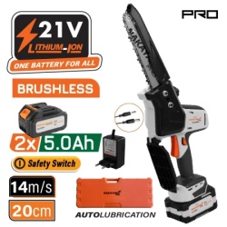 Nakayama PRO EC1520 aku testera za orezivanje 21V (20 cm, 2x5Ah bat.) ( EC1520 )
