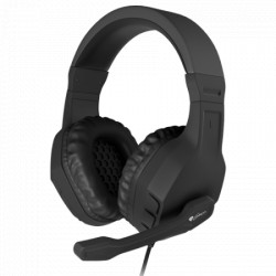 Natac Genesis argon 200, gaming headset with volume control, 3.5mm stereo, black/red ( NSG-0902 ) - Img 1