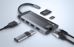 Natec FOWLER PLUS, USB Type-C 6-in-1 Multi-port Adapter Grey ( NMP-1690 )  - Img 2