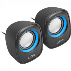 Natec tamu S100, stereo speakers 2.0, 6W, black/blue ( UGL-1875 )  - Img 2