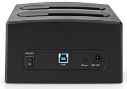 Nedis HDDUDB3210BK USB 3.2 dupli docking station za 2.5/3.5 SATA hard diskove, Kloniranje max 8TB - Img 4