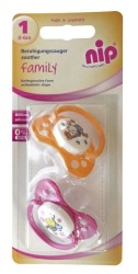 Nip Family silikonska varalica 0-6m 2 komada ( 7070083 )-1