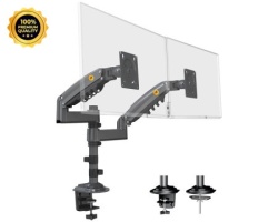 North bayou H180 stoni nosač za dva monitora mat crni 17-27 inča