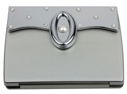 Ogledalce tašnica kopča srebrno x7 ( MC335SILVER )