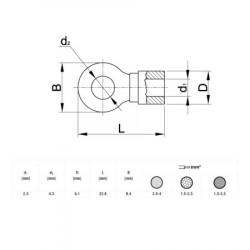 Okasta stopica 4,3mm ( KSZ4 ) - Img 2