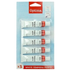Optima tempere 5 x 12ml bela ( 100005 )