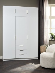 Ormar 144x176 komb bela -3