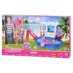 Ozzo boneca lutka set porodica na bazenu ( 858251 )