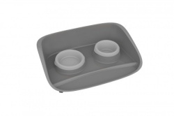 PetMax set stella 0.25+0.3lt sivo-siva 46x35x12h ( 50147 )