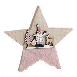 Pinky, novogodišnja dekoracija, drvena, zvezda, 19cm ( 751610 ) - Img 1