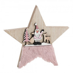 Pinky, novogodišnja dekoracija, drvena, zvezda, 19cm ( 751610 ) - Img 4