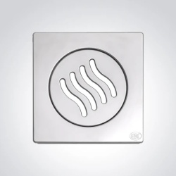 Podna rešetka 140x140/ fi 98mm inox ( 33219 )