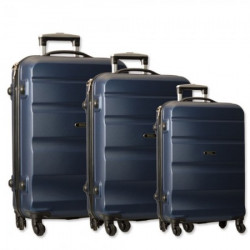 Porto, kofer, set 3 komada, ABS, plava ( 100097 )