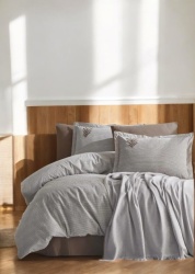 Prekrivač + Set posteljine Palma Bež boja New ( VLK000456-talliabejnew )