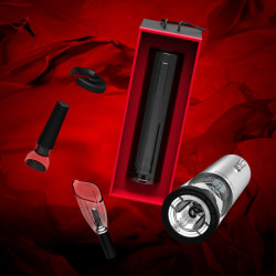 Prestigio nemi, electric wine opener, aerator, vacuum preserver, silver color ( PWO103SL_EN ) - Img 6