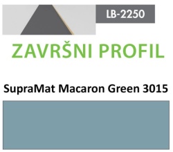 Profil Zidni MDF Završni LB-2250-B SupraMat Macaron Green (3015) 2800x115x12mm ( 026-125 )