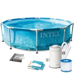 Proizvod sa nedostatkom - OUTLET - Intex bazen sa pumpom i metalnom konstrukcijom 3.05m x 76cm ( 28208 )