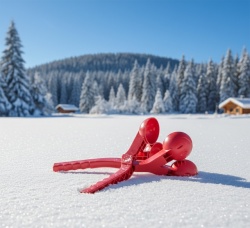 Prosperplast okalup za pravljenje snežnih grudvi, crvene ( PR IKUL80-1788C )
