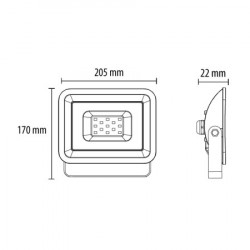 Prosto LED reflektor 50W ( LRF024EW-50W/BK ) - Img 3