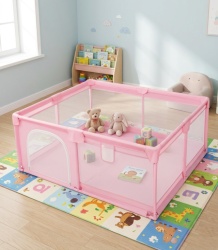 Prostrana dečija ogradica za igru 180x200x65cm ( KLK2613-Light-Pink )
