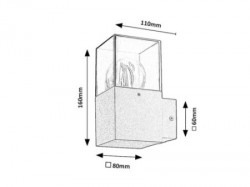 Rabalux Loanda spoljna zidna svetiljka ( 77080 ) - Img 2