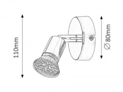 Rabalux Norton LED spot plafonjera ( 6986 ) - Img 3