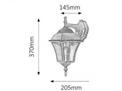 Rabalux Toscana spoljna zidna svetiljka ( 8396 ) - Img 3