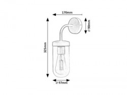 Rabalux Yago kupatilska svetiljka ( 3310 ) - Img 3
