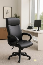 Radna fotelja - Baltimore ( Crna Eko koža )