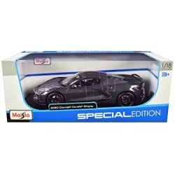 Rappelkist  Auto Maisto 1:18 Chevrolet Corvette Stingray sivi ( 073406 )-2