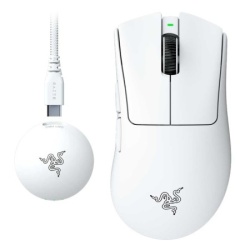 Razer DeathAdder V4 Pro - Wireless Esports Gaming Mouse - White Edition - EU Packaging ( 069775 )