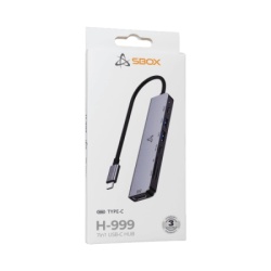 S BOX Adapter H 999  USB Type C / HDMI - 7u1-2
