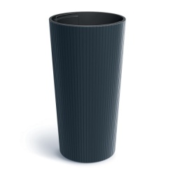 Saksija Lamia visoka 25cm sa uloškom - antracit S433 ( 20007 )