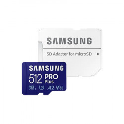 Samsung pro plus micro SD 512GB, SDXC, UHS-III V30 A2 w/SD adapter ( MB-MD512KA/EU ) - Img 2