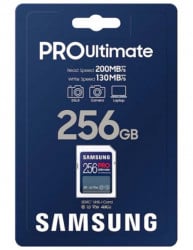 Samsung SD card 256GB, pro ultimate, SDXC, UHS-I U3 V30 ( MB-SY256S/WW )  - Img 2