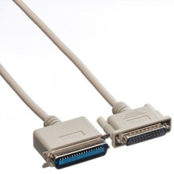 Secomp Roline Centronics Parallel Printer Cable DB25 M - C36 M grey 1.8m ( 1618 ) - Img 3