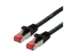 Secomp Roline S/FTP (PiMF) PatchCord Cat6A/CompLv, LSOH, crna, 0.5 m ( 6187 )