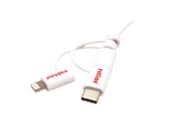 Secomp Roline USB 2.0 Charge & Sync A micro B + 8 pin + C m/m 1.0m ( 5366 )-3