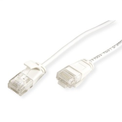 Secomp roline UTP Bakar PatchCord SLIM Cat6A LSOH white  2.0m ( 2456 )-2