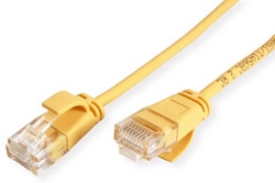 Secomp Roline UTP Data Center PatchCord, SLIM, Cat6A/Cl.EA, LSOH, yellow, 0.15m ( 5405 )-2