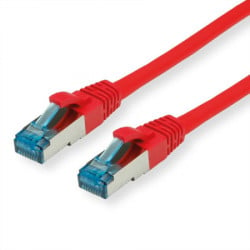 Secomp value S/FTP patch cord Cat.6A class EA red 0.3m ( 4212 ) - Img 1