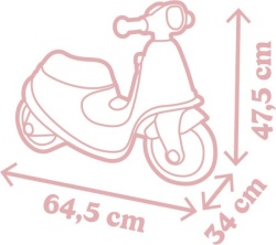 Smoby scooter pink ( SM721008 ) -3