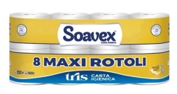 Soavex Tris Maxi Toalet Papir 3sl (5 x 8 rolni) ( ID8G650F8 )