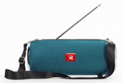 SPK-BT-17-G Gembird Portable Bluetooth speaker +handsfree 2x5W, FM, USB, SD, AUX + antena green - Img 1