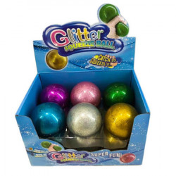 Squeezy glitter, gumena igračka, lopta, gliter, miks ( 894252 ) - Img 1