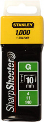 Stanley klemerice tip "G" / 1000kom - 10 mm ( 1-TRA706T )