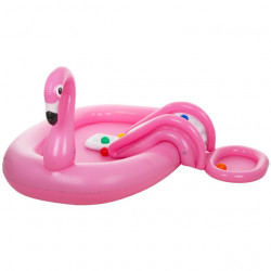 SunClub Flamingo bazen na naduvavanje sa toboganom i prskalicom 210x125x78cm - Img 3