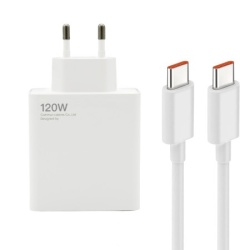 Superior super fast 120w gan 6a usb a + type c sa type c na type c kablom beli kucni punjac ( p1161 )